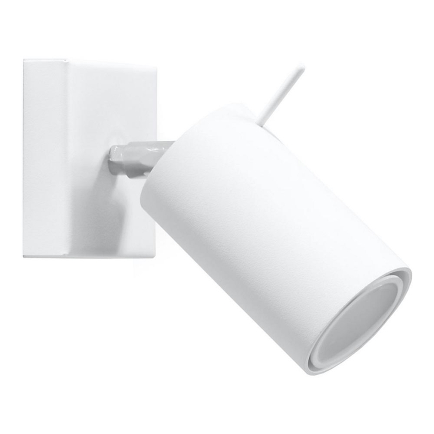 Stenski reflektor RING 1xGU10/10W/230V bela