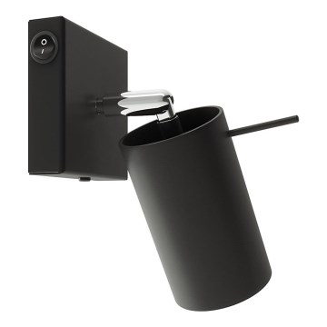 Stenski reflektor RING 1xGU10/10W/230V črna