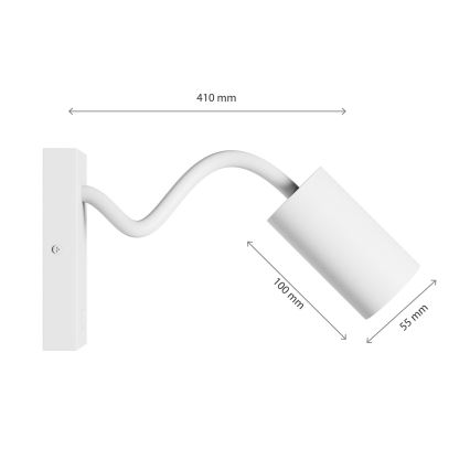 Stenski reflektor SQUALLA VARIOSA 1xGU10/10W/230V bela