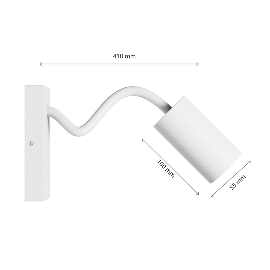 Stenski reflektor SQUALLA VARIOSA 1xGU10/10W/230V bela
