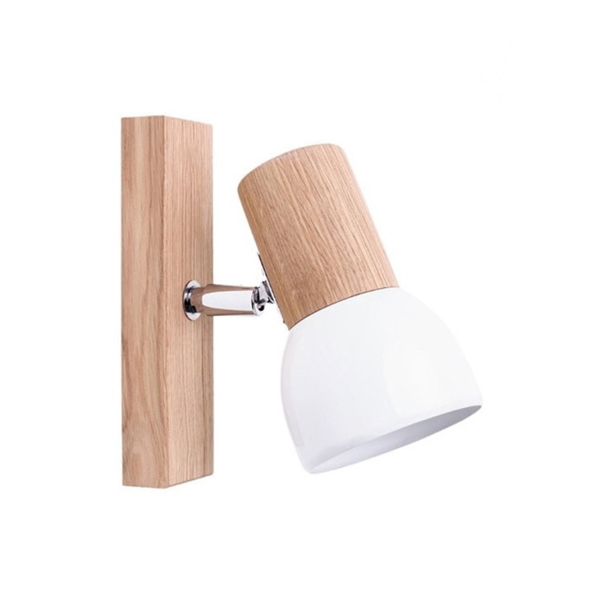 Stenski reflektor SVENDA 1xE27/60W/230V hrast