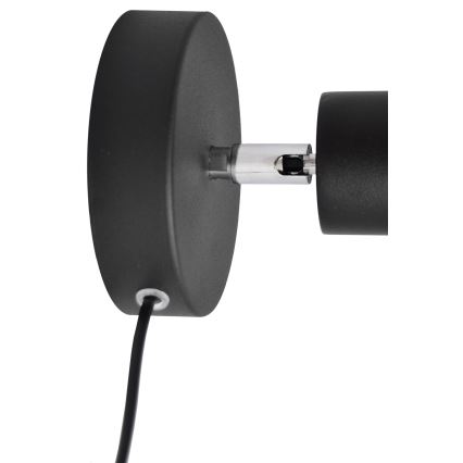 Stenski reflektor TUNE 1xE27/20W/230V črn