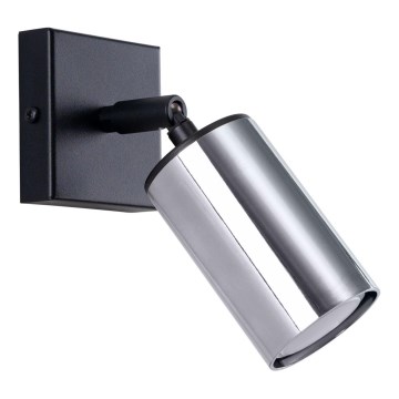 Stenski reflektor WINX 1xGU10/10W/230V črna/sijajni krom