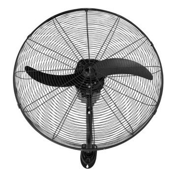 Stenski ventilator 115W/230V Ø 66 cm črne barve + z daljinskim upravljalnikom