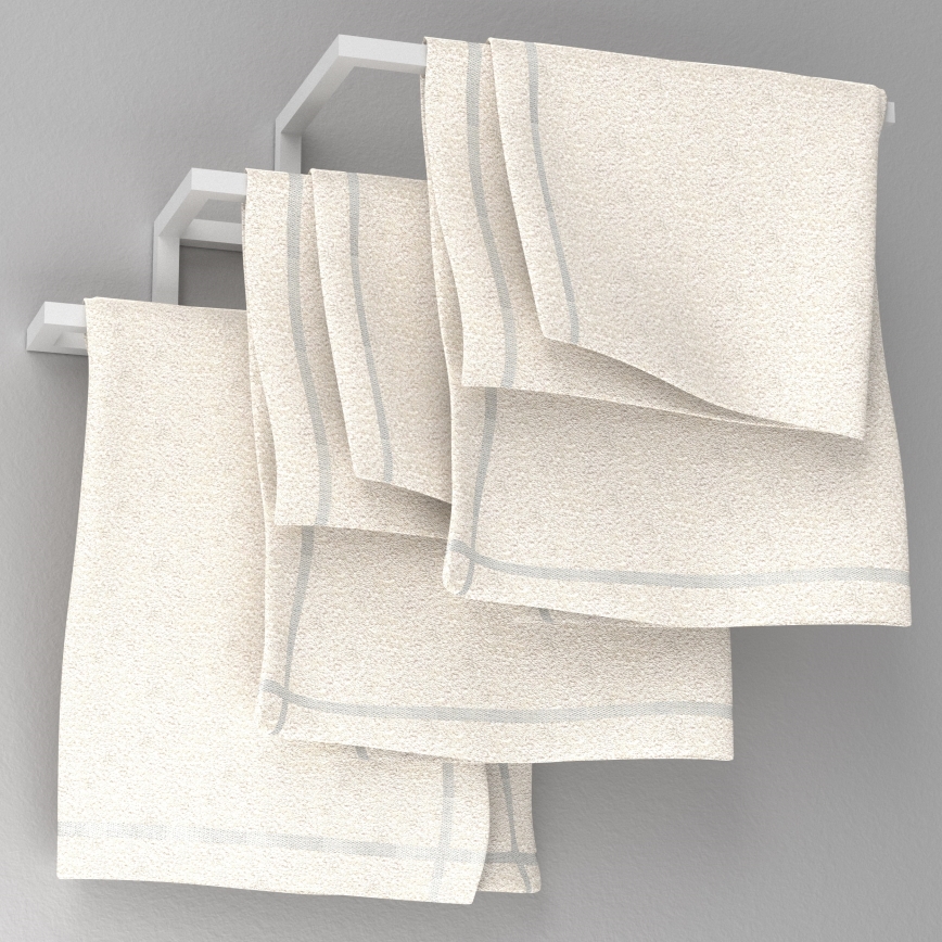 Stensko držalo za brisače 19x58 cm belo