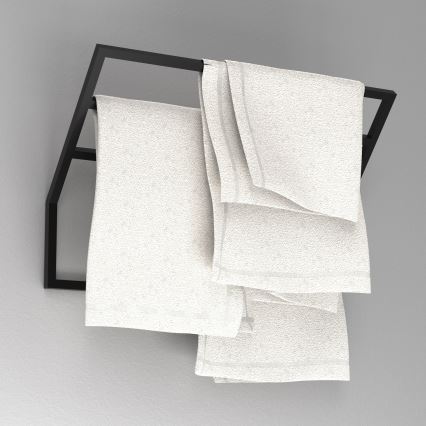 Stensko držalo za brisače 37x60 cm črno