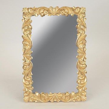 Stensko ogledalo 31,3x21 cm zlata