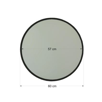 Stensko ogledalo AYNA 60 cm črna