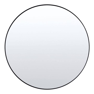 Stensko ogledalo CHICAGO Ø 80 cm, črne barve