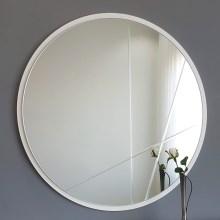 Stensko ogledalo pr. 60 cm srebrna