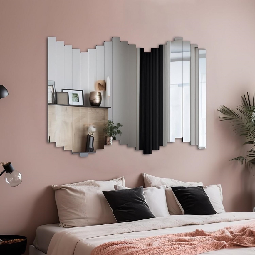 Stensko ogledalo RECTANGULAR 100x40 cm - 20 delov