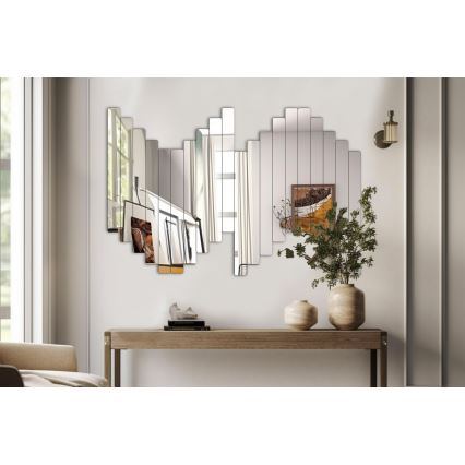 Stensko ogledalo RECTANGULAR 100x40 cm - 20 delov
