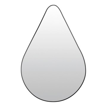 Stensko ogledalo RIVERSIDE 75x50 cm črno