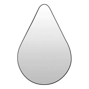 Stensko ogledalo RIVERSIDE 90x60 cm, črno