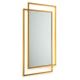 Stensko ogledalo VIDO 110x80 cm zlata