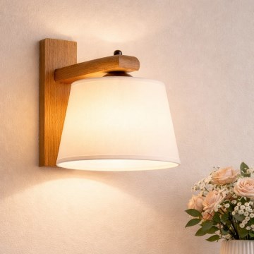 Stensko svetilo AIDA 1xE27/60W/230V hrast