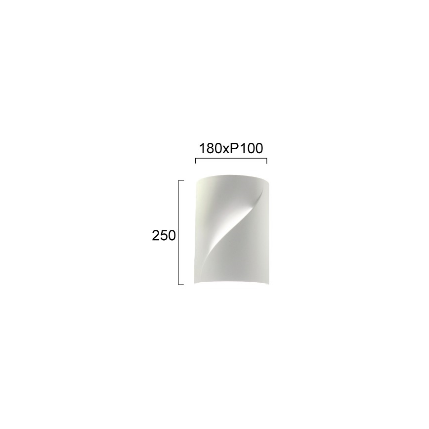 Stensko svetilo BLANC 2xE14/10W/230V belo