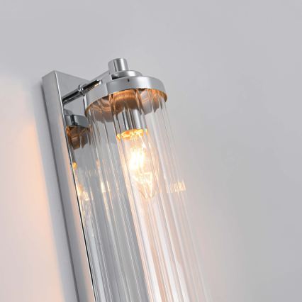 Stensko svetilo LORENZO 2xE14/40W/230V sijajni krom