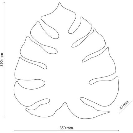 Stensko svetilo MONSTERA 3xG9/8W/230V črna