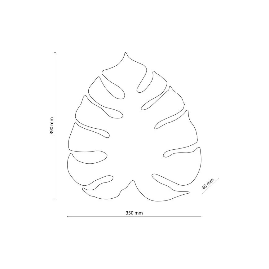 Stensko svetilo MONSTERA 3xG9/8W/230V črna