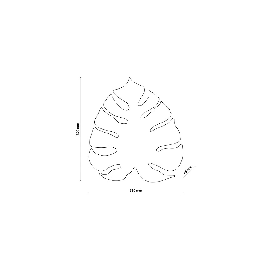 Stensko svetilo MONSTERA 3xG9/8W/230V zlate barve