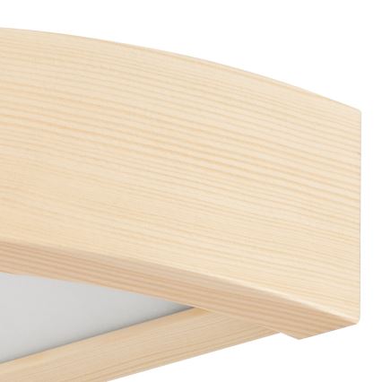 Stensko svetilo NATURAL 1xE27/60W/230V borovina/bež