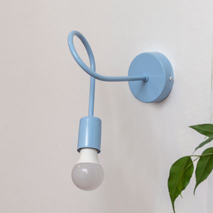 Stensko svetilo OXFORD 1xE27/15W/230V modra