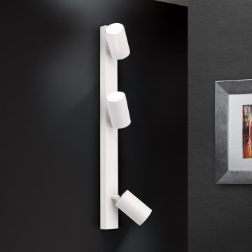 Stensko točkovno svetilo SEAN 3xGU10/13W/230V belo