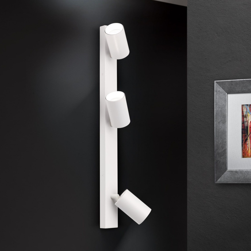 Stensko točkovno svetilo SEAN 3xGU10/13W/230V belo