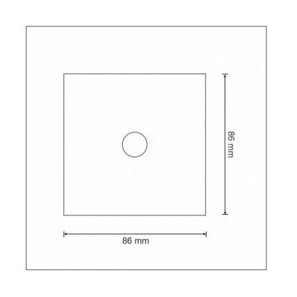 Stikalo na dotik 1-polno SMART 800W/230V belo Wi-Fi Tuya