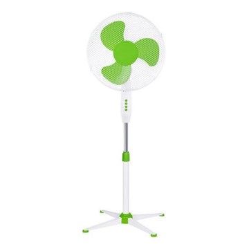 Stojalni ventilator 60W/230V premer 40 cm bela/zelena