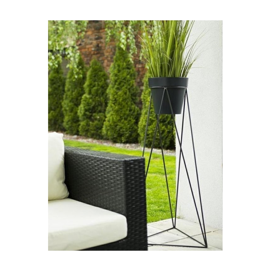 Stojalo za cvetlični lonec TRIANGL 90x50 cm črna