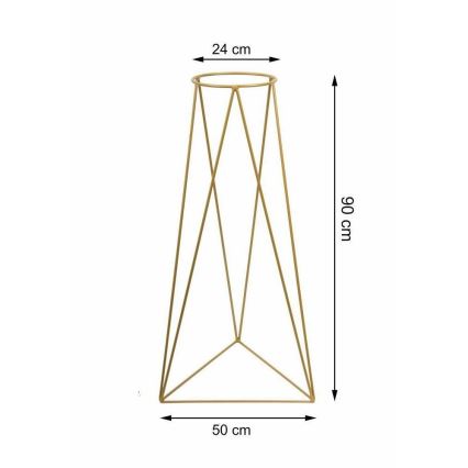Stojalo za cvetlični lonec TRIANGL 90x50 cm zlata
