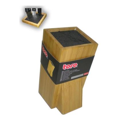 Stojalo za nože s fleksibilnim vložkom 23,8x11 cm bambus