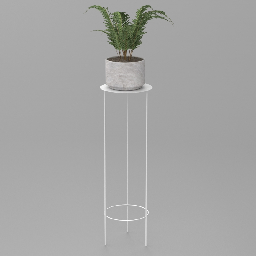Stojalo za rože 100x32 cm bela