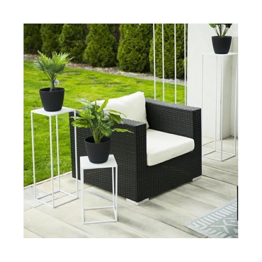 Stojalo za rože 40x24 cm bela