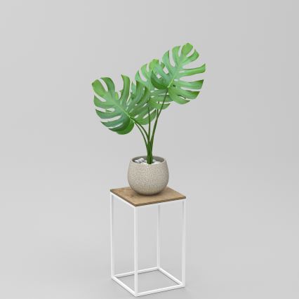 Stojalo za rože 40x24 cm bela