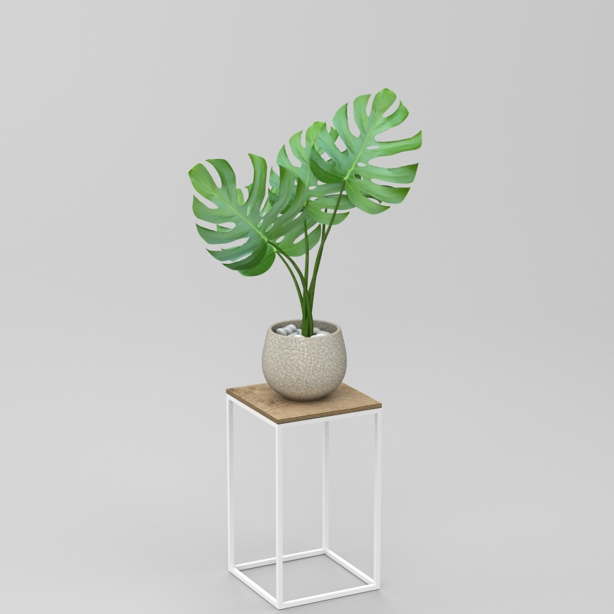 Stojalo za rože 40x24 cm bela