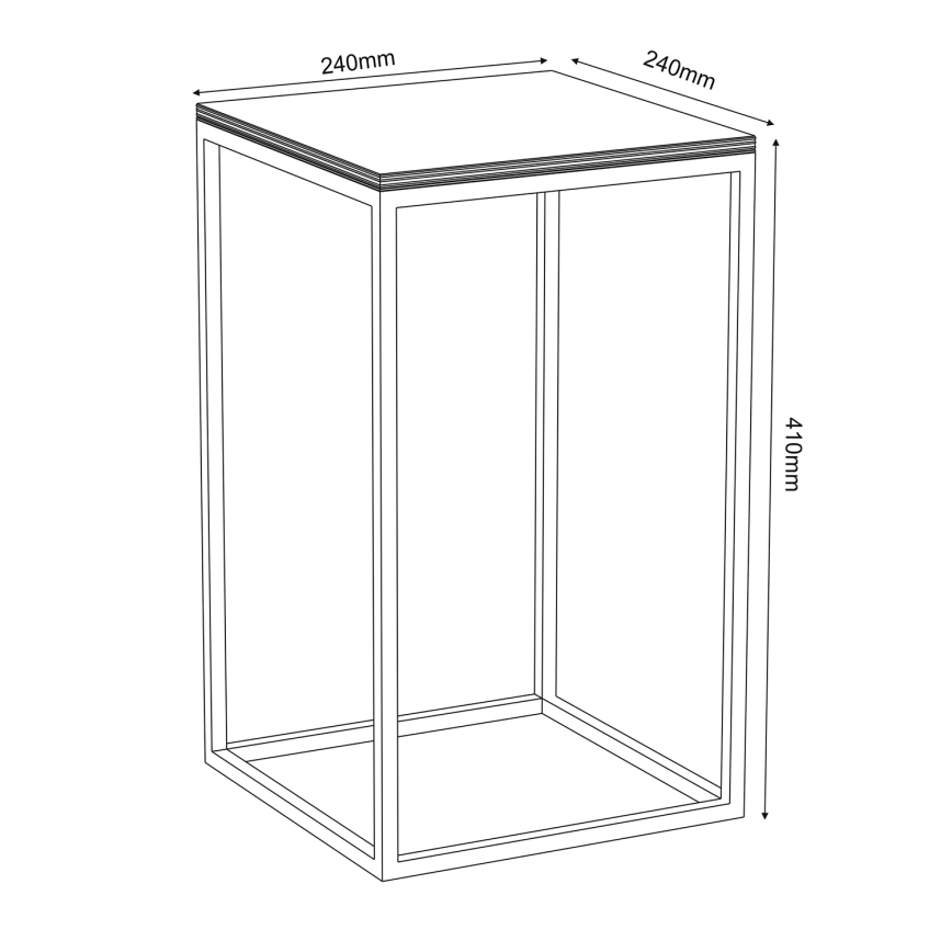 Stojalo za rože 40x24 cm črna