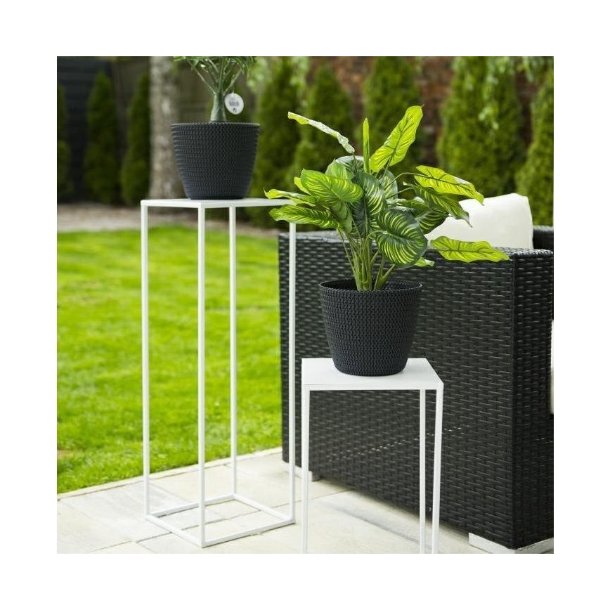 Stojalo za rože 70x24 cm bela
