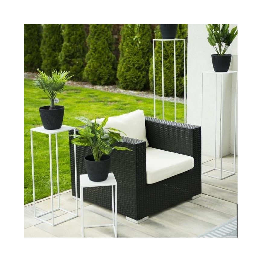 Stojalo za rože 70x24 cm bela