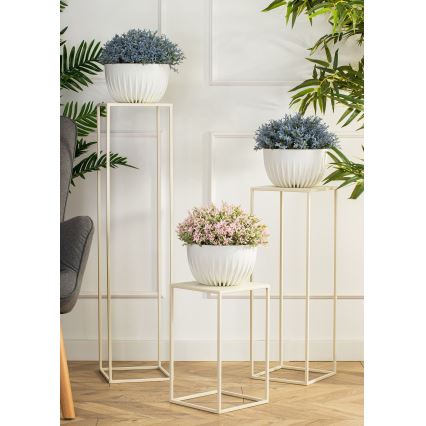 Stojalo za rože 70x24 cm krem barva