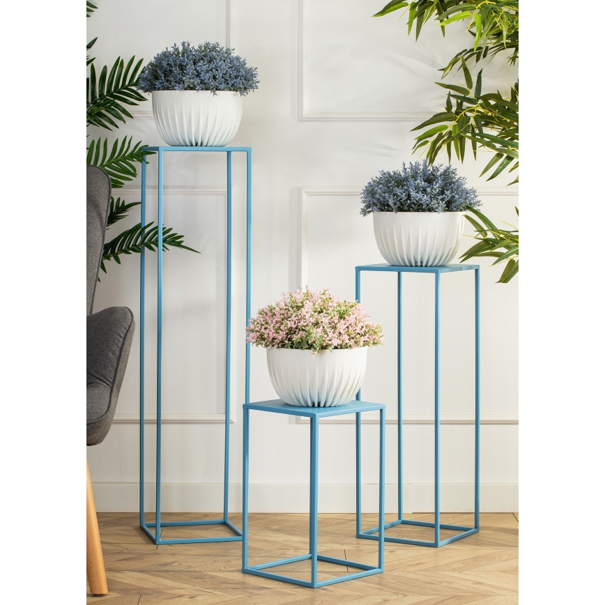 Stojalo za rože 70x24 cm modra
