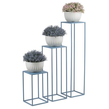 Stojalo za rože 70x24 cm modra