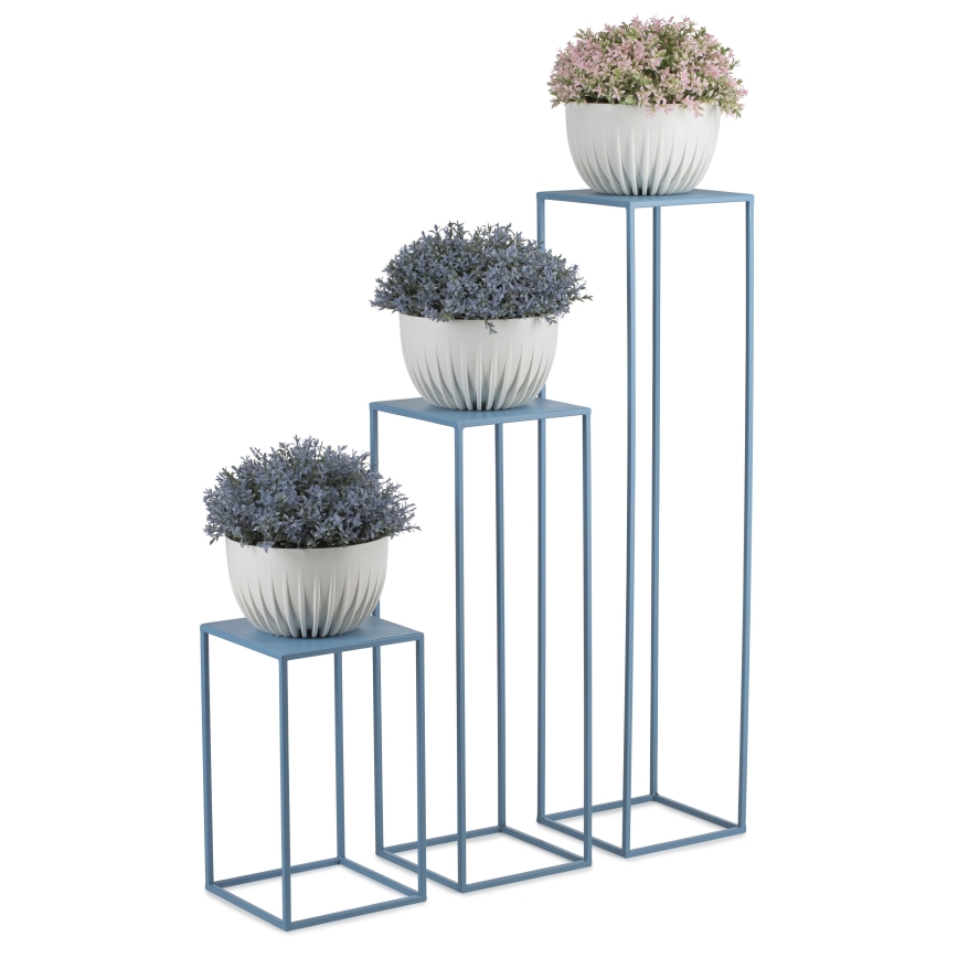 Stojalo za rože 70x24 cm modra