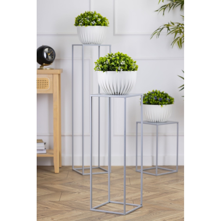 Stojalo za rože 70x24 cm siva
