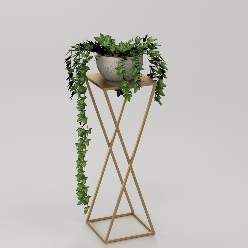 Stojalo za rože 70x24 cm zlata