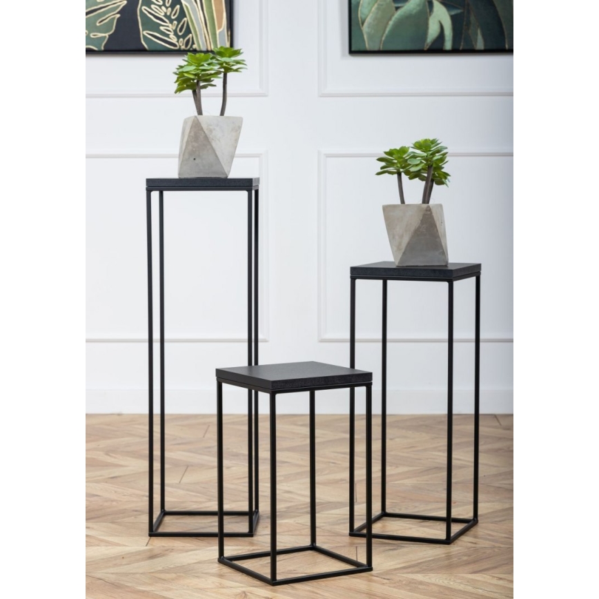 Stojalo za rože BASICLOFT 40x24 črna