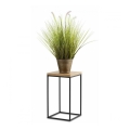 Stojalo za rože BASICLOFT 40x24 črna/rjava