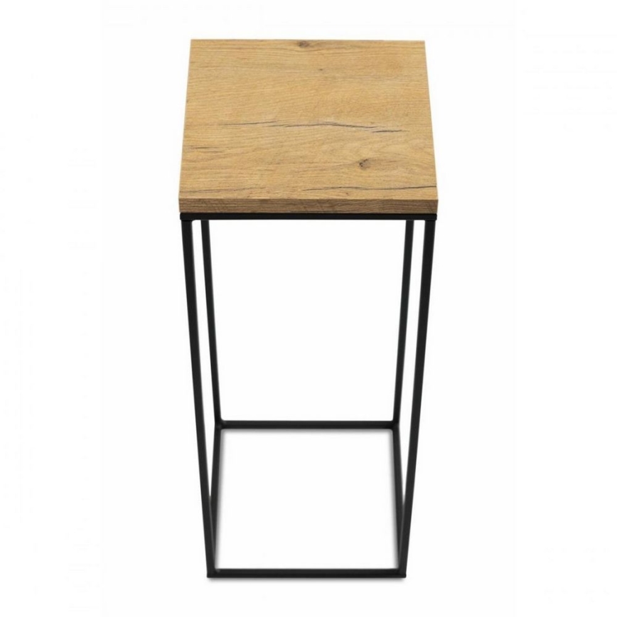Stojalo za rože BASICLOFT 60x24 črna/rjava